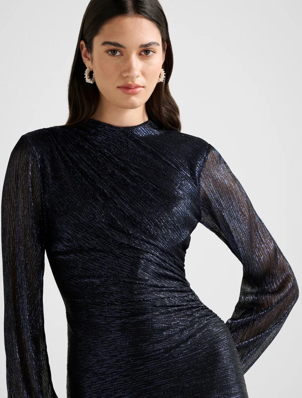 forever new  Jdc4848-Navy Blue Women's Mid Dress for Women | Best Price UAE